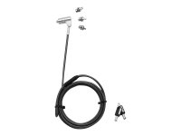 DICOTA Universal Security Cable Lock 3 Wechselköpfe...