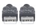 MANHATTAN USB 2.0 A Anschlusskabel 3m Typ A Stecker - Typ A Stecker 480 Mbps 3m schwarz