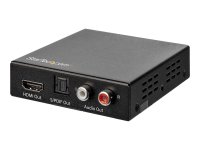 STARTECH.COM 4K HDMI Audio Extractor - 4K 60Hz - HDMI Audio De-Embedder - PDIF Toslink Optical Audio - Dual Cinch und HDMI Audio