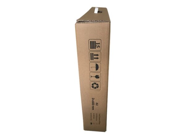 EFB 48,26cm 19Zoll 06HE Wandgehaeuse Schrank Verteiler BASIC Tiefe 600 mm 1-teilig Flat Pack RAL7035 GRAU