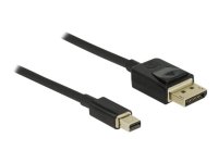 DELOCK Mini DisplayPort zu DisplayPort Kabel 8K 60Hz 1m DP 8K zertifiziert