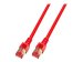 EFB RJ45 Patchkabel S/FTP Cat.6 LSZH 0.25m ROT reines Kupfer Laengenaufdruck auf Knickschutztuelle patentiert