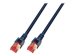 EFB RJ45 Patchkabel S/FTP Cat.6 LSZH 0.25m SCHWARZ reines Kupfer Laengenaufdruck auf Knickschutztuelle patentiert