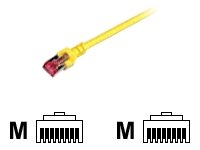 EFB RJ45 Patchkabel S/FTP Cat.6 LSZH 1,5m GELB reines Kupfer Laengenaufdruck auf Knickschutztuelle patentiert