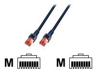 EFB RJ45 Patchkabel S/FTP Cat.6 LSZH 1,5m SCHWARZ reines Kupfer Laengenaufdruck auf Knickschutztuelle patentiert