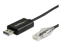 STARTECH.COM 6 ft 1.8m Cisco USB Console Cable - USB to RJ45 Rollover Cable - 460Kbps - Windows Mac and Linux Compatible - M/M