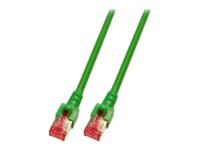 EFB RJ45 Patchkabel S/FTP Cat.6 LSZH 50m GRUEN reines Kupfer Laengenaufdruck auf Knickschutztuelle patentiert