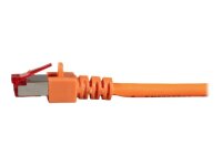 EFB RJ45 Patchkabel S/FTP Cat.6 LSZH 50m ORANGE reines Kupfer Laengenaufdruck auf Knickschutztuelle patentiert