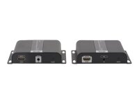 DIGITUS 4K HDMI Extender Set via IP/CAT 5 6 120m komplett POE powered UHD 4K/30Hz