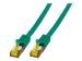 EFB Patchkabel Cat6a S/FTP LSZH mit Cat7 Rohkabel 0,25m GRUEN 10 Gigabit Ethernet 600MHz 4x2xAWG26/7 Flammwidrig Raucharm