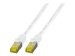 EFB Patchkabel Cat6a S/FTP LSZH mit Cat7 Rohkabel 0,25m WEISS 10 Gigabit Ethernet 600MHz 4x2xAWG26/7 Flammwidrig Raucharm