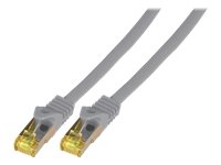 EFB Patchkabel Cat6a S/FTP LSZH mit Cat7 Rohkabel 0,5m GRUEN 10 Gigabit Ethernet 600MHz 4x2xAWG26/7 Flammwidrig Raucharm