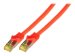 EFB Patchkabel Cat6a S/FTP LSZH mit Cat7 Rohkabel 0,5m ROT 10 Gigabit Ethernet 600MHz 4x2xAWG26/7 Flammwidrig Raucharm