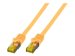 EFB Patchkabel Cat6a S/FTP LSZH mit Cat7 Rohkabel 15m GELB 10 Gigabit Ethernet 600MHz 4x2xAWG26/7 Flammwidrig Raucharm