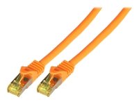 EFB Patchkabel Cat6a S/FTP LSZH mit Cat7 Rohkabel 10m ORANGE 10 Gigabit Ethernet 600MHz 4x2xAWG26/7 Flammwidrig Raucharm