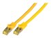 EFB Patchkabel Cat6a S/FTP LSZH mit Cat7 Rohkabel 2m GELB 10 Gigabit Ethernet 600MHz 4x2xAWG26/7 Flammwidrig Raucharm