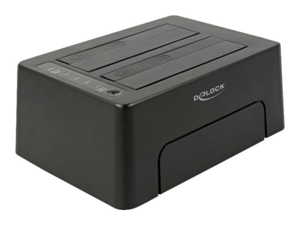 DELOCK USB Type-C 3.1 Dockingstation fur 2 x SATA HDD / SSD mit Klon Funktion