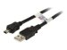 EFB USB2.0 Anschlusskabel TypA Stecker auf Mini B Stecker 5 polig Premium Schwarz 1,8m