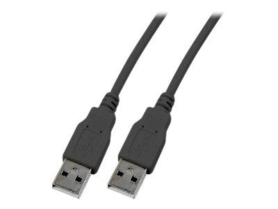 EFB USB2.0 Anschlusskabel Typ A Stecker auf Typ A Stecker Classic Schwarz 3m