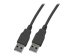 EFB USB2.0 Anschlusskabel Typ A Stecker auf Typ A Stecker Classic Schwarz 3m