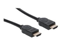 MANHATTAN Ultra High Speed HDMI-Kabel 8K60Hz HEC Dynamic HDR VRR QMS QFT ALLM eARC 3D HDMI-Stecker auf Stecker geschirmt 2m schwarz