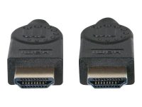 MANHATTAN Ultra High Speed HDMI-Kabel 8K60Hz HEC Dynamic HDR VRR QMS QFT ALLM eARC 3D HDMI-Stecker auf Stecker geschirmt 2m schwarz