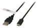 EFB USB2.0 Anschlusskabel Typ A Stecker auf Typ C Stecker Premium Schwarz 0,5m