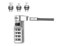 DICOTA Universal Security Cable Lock 3 Austauschbare...