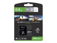 PNY MICRO-SD Card PRO ELITE 64GB Class 10 XC UHS I U3 A1...
