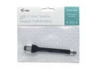 I-TEC USB C auf VGA Flat Adapter 1x VGA Full HD bis zu 1920x1080/60Hz kompatibel mit Thunderbolt 3