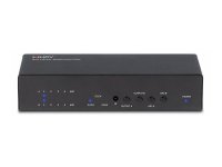 LINDY 4x2 HDMI 2.0 4K 18G Matrix Switch with Audio...