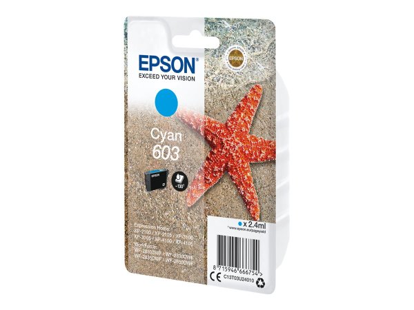 EPSON 4LB Singlepack Cyan 603 Ink