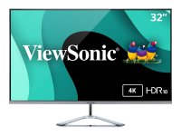 VIEWSONIC VX3276-4K-MHD 81,28cm 32Zoll 16:9 3840x2160 UHD SuperClear VA monitor 2 HDMI DP Mini DP silver stand