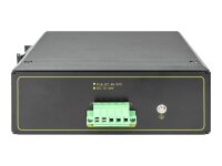 ASSMANN Industrieller 8-Port Gigabit PoE+ Switch mit 2 x SFP Uplink