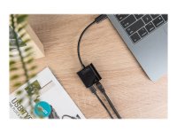 DIGITUS USB Type-C Gigabit Ethernet Adapter mit Power Delivery Unterstützung