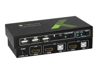 TECHLY USB HDMI KVM Switch 2X1 zur gemeinsamen Nutzung...