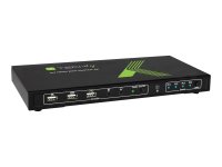 TECHLY USB HDMI KVM Switch 4X1 zur gemeinsamen Nutzung...