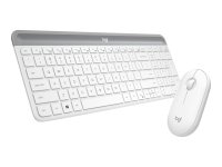 LOGITECH Slim Wireless Keyboard and Mouse Combo MK470 - OFFWHITE - DEU - CENTRAL