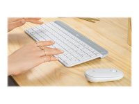 LOGITECH Slim Wireless Keyboard and Mouse Combo MK470 - OFFWHITE - DEU - CENTRAL