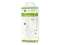 TECHLY USB 3.1 Typ C auf RJ45 Gigabit 10/100/1000 Konverter zum Anschluss eines Laptop oder PC an ein Netzwerk