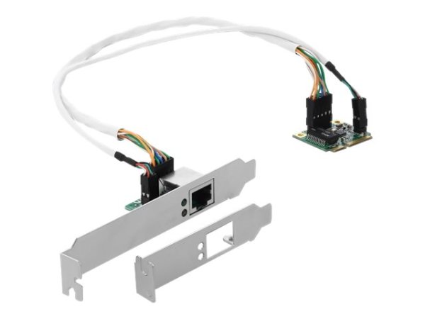 DELOCK Mini PCIe I/O PCIe half size 1 x Gigabit LAN Low Profile