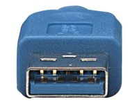 TECHLY USB3.0 Anschlusskabel blau 0,5m Stecker Typ A auf...