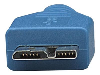 TECHLY USB3.0 Anschlusskabel blau 3m Stecker Typ A auf Stecker Typ Micro B