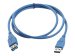 TECHLY USB3.0 Verlaengerungskabel blau 0,5m Stecker Typ A auf Buchse Typ A