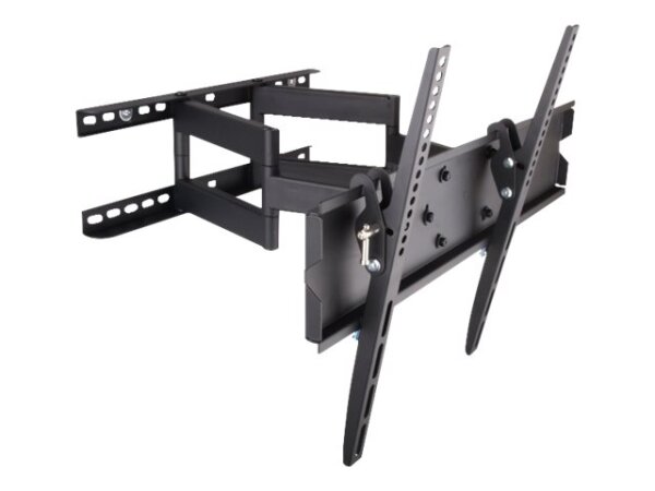 TECHLY Wandhalterung fuer LCD TV LED schwarz 58,42cm-139,70cm 23-55Zoll FullMotion Dual Arm