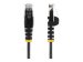 STARTECH.COM 0.5 m CAT6 Cable - Slim CAT6 Patch Cord - Black - Snagless RJ45 Connectors - Gigabit Ethernet Cable - 28 AWG