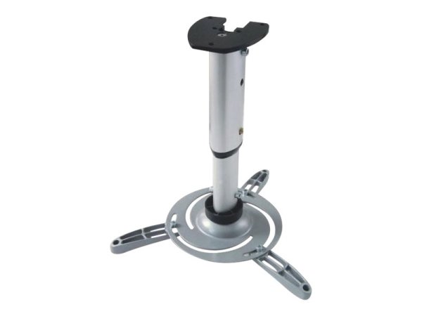 TECHLY Universal Deckenhalterung fuer Beamer und Projektoren bis 15Kg Ausziehbarer Arm von 297 bis 370mm