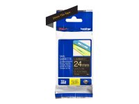 BROTHER P-Touch 24mm black/gold ribbon tape