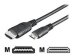 TECHLY HDMI High Speed mit Ethernet und Mini HDMI Anschlusskabel 5m schwarz Anschluesse HDMI 19pol. Stecker auf Mini HDMI 19pol