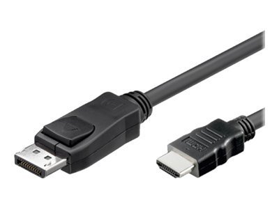 TECHLY Konverterkabel DisplayPort 1.1 auf HDMI schwarz 1m konvertiert das DisplayPort Signal in ein HDMI Signal